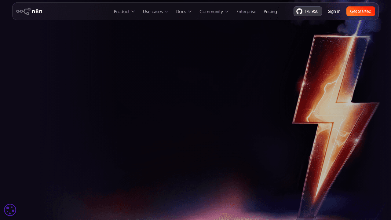 n8n official homepage